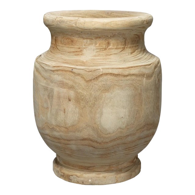 Jamie Young Laguna Wooden Vase For Sale
