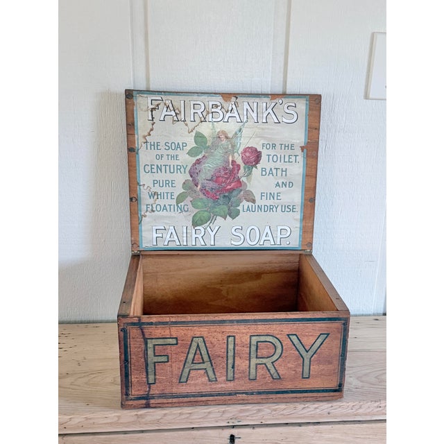 Antique Fairbanks Fairy Soap Advertising Crate A beautifully preserved piece of early American advertising, this Fairbanks...