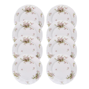 Limoges Schleiger 146a TheodoreHaviland Fine French Porcelain Dinner Plates - Set of 8