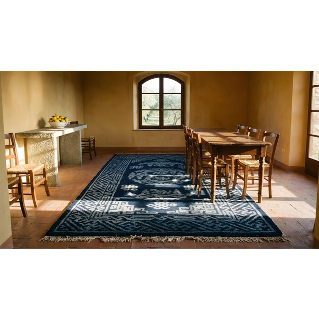 Textile Antique Chinese Bao Tou Rug For Sale - Image 7 of 7