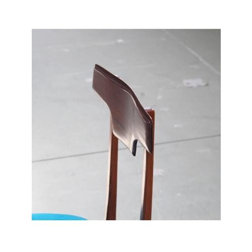 Velvet and Wood Chair, 1959 For Sale - Image 9 of 18