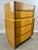 1960s Mid-Century Modern R-Way Birdseye Maple Highboy Chest of 5 Drawers For Sale - Image 5 of 18