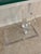1980s Mid Century Modern Lucite Glass Side Table Style of Karl Springer For Sale - Image 10 of 12