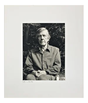 Portrait Photo of John Cage by Rolf Hans, 1990s