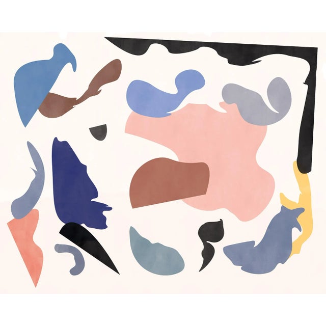 Not Yet Made - Made To Order Contemporary Colorful Abstract With Organic Graphic Shapes Print - 24" X 30" Unframed For Sale - Image 5 of 5