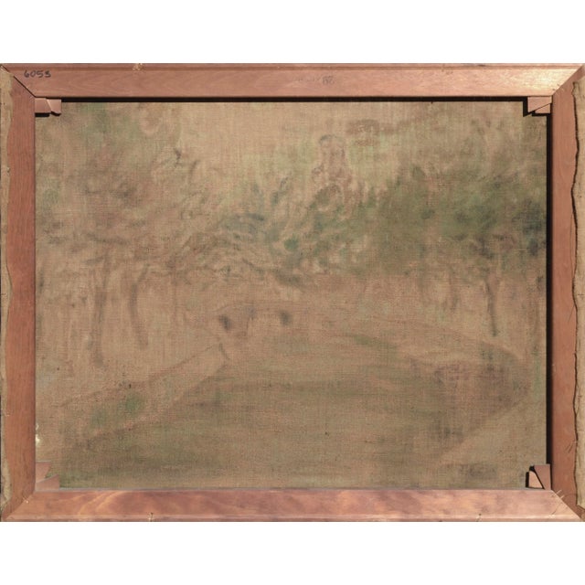 Textile 1900 Original Hague Netherlands Canal Cityscape by Max Fleischer For Sale - Image 7 of 7