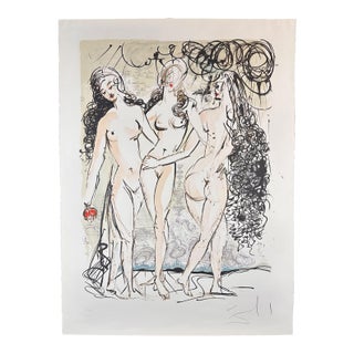 1960s Salvador Dali the Three Graces For Sale