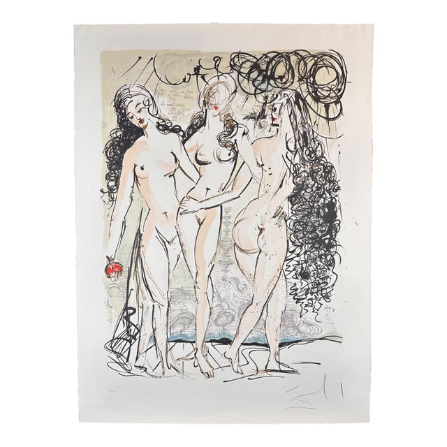 1960s Salvador Dali the Three Graces For Sale