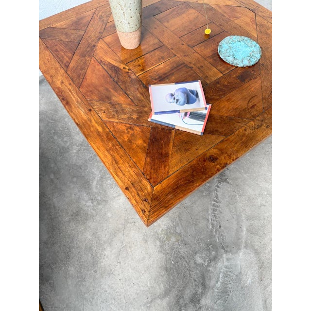 Inlaid Oak Coffee Table, 1940s For Sale - Image 18 of 18