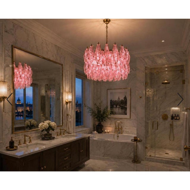 Murano Glass Chandelier, 1990s For Sale - Image 6 of 12