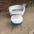 This is a rare Italian petite lounge chair and ottoman believed to be designed by Lenzi Nello in 1954. It features a low...