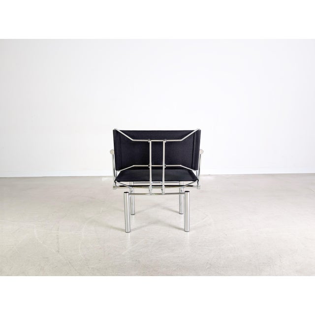 Metal Vintage Armchairs by Hans Ullrich Bitsch for Kusch & Co, Set of 6 For Sale - Image 7 of 13