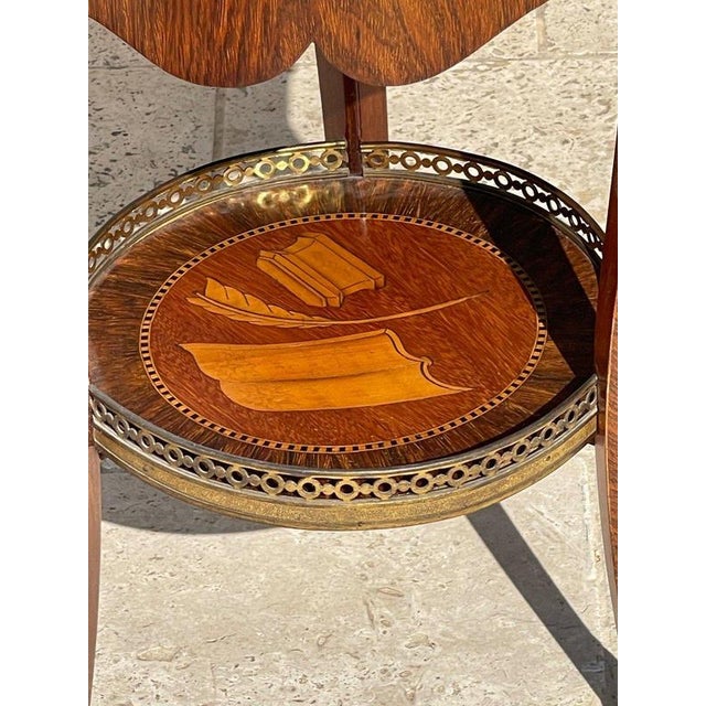 Louis XV Style Marquetry Bedside Table For Sale - Image 7 of 13