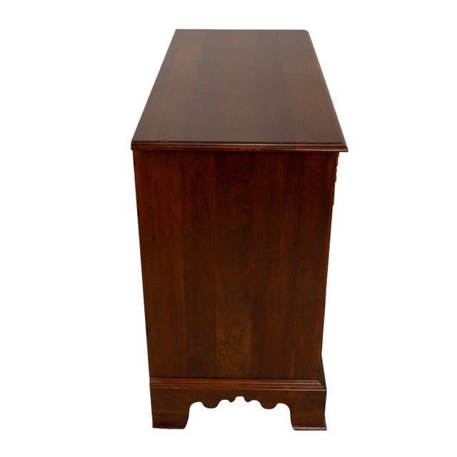1990s Ethan Allen Regent’s Park Cherry Chest of Drawers Dresser W/ Brass Pulls For Sale - Image 17 of 18