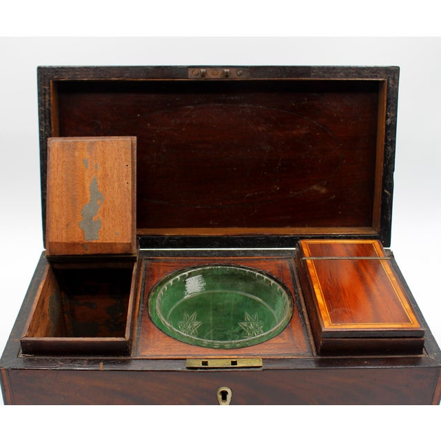 Late 18th Century Circa 1790 English George III Period Tea Caddy Box For Sale - Image 5 of 6