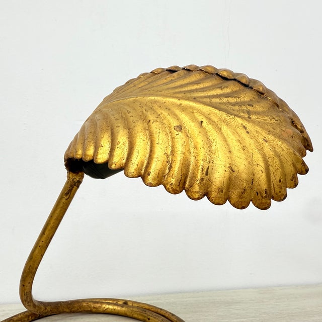 Hollywood Regency Leaf Table Lamps, 1970s, Set of 2 For Sale - Image 6 of 18