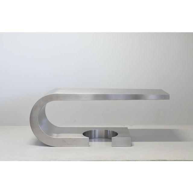 Diapason Stainless Steel Desk by Marzio Cecchis for Studio Most, 1968 For Sale - Image 14 of 14