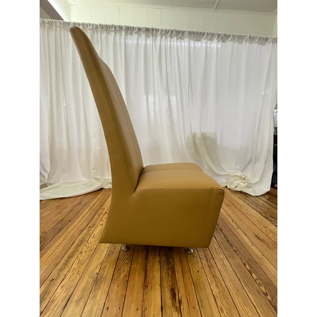 Tan Attributed to Brueton Elika Side Chair For Sale - Image 8 of 10