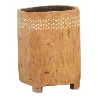 Rustic Modern Naga Tall Planter For Sale