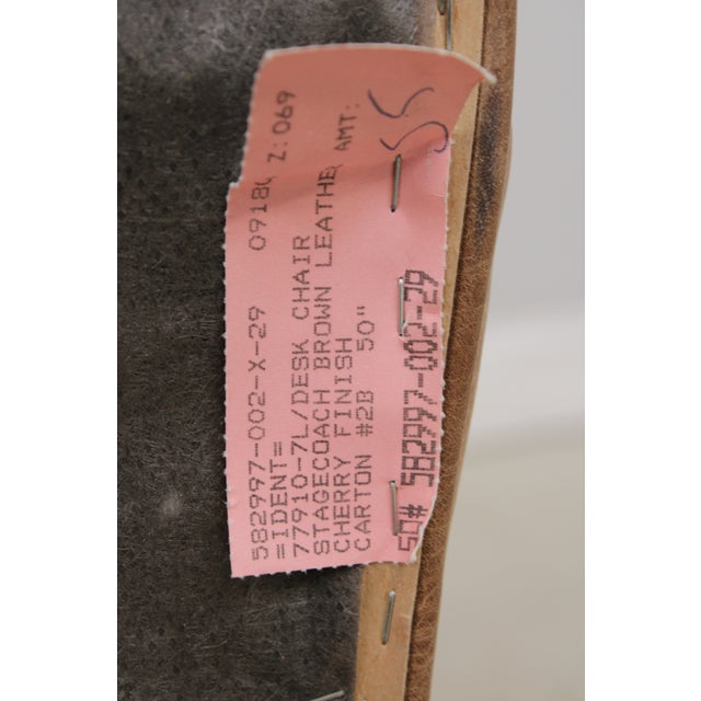 Lexington Tufted Leather Executive Desk Chair For Sale - Image 14 of 15