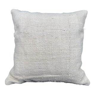 Turkish Hemp Pillow Cushion Natural Beige Cushion Cover 20"x20" For Sale