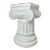 White Ionic Column Pedestal – Greek Style Display Stand For Sale