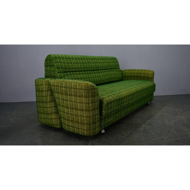 - Good original condition - Fabric in good condition - Extended dimension: 167cm. - Cleaned - Seat Height 41cm