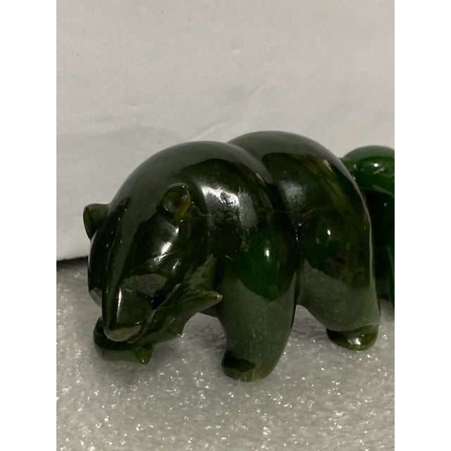 Mid 20th Century Vintage Carved Jade Animal Figurines - Set of 4 For Sale - Image 5 of 10