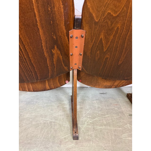 Vintage 3-Seat Cinema Theatre Bench from Ton, 1960s For Sale - Image 14 of 16