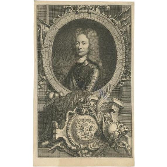Jacob Houbraken, Portrait of John Campbell, Duke of Argyll and Greenwich, 1735, Paper For Sale - Image 6 of 6