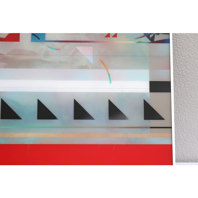 1988 Richard Hammond Flight-3 Abstract Expressionism Artwork Enamel and Resin For Sale - Image 12 of 18