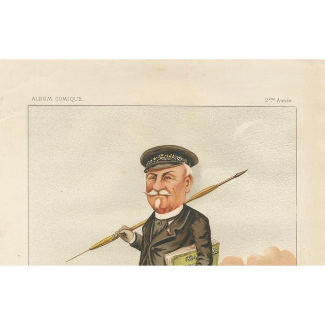 After A. Bisetsky, French Belle Époque Caricature, 1885, Chromolithograph For Sale - Image 4 of 10