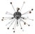 Murano Glass Sputnik Flush Mount by Simoeng For Sale