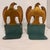 Wood Vintage Gold Wooden Eagle Bookends Pair Speckled Base Americana Office Decor For Sale - Image 7 of 15