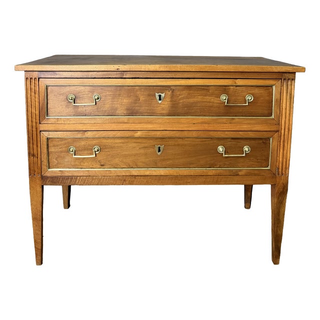 Louis XVI Style Walnut Commode For Sale