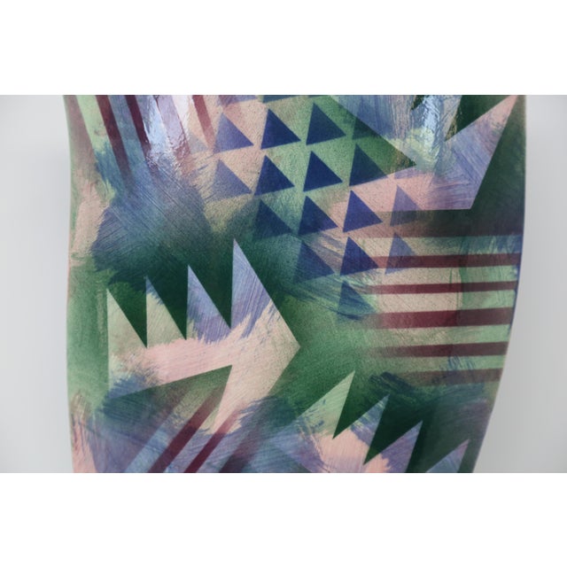 Unique 1980's Memphis Style vase.