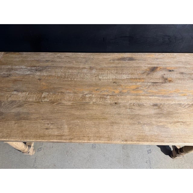 French Oak Farmhouse Dining Table, 1920 For Sale - Image 11 of 14