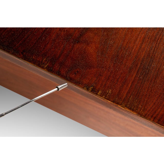 Rare Restored Substantial Mid-Century Modern Executive Desk in Walnut by Edward Wormley for Dunbar, Usa, C. 1950s For Sale - Image 13 of 18
