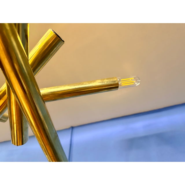 1950s Vintage Space Age Sputnik Ceiling Lamp from Stilnovo, 1950s For Sale - Image 5 of 7