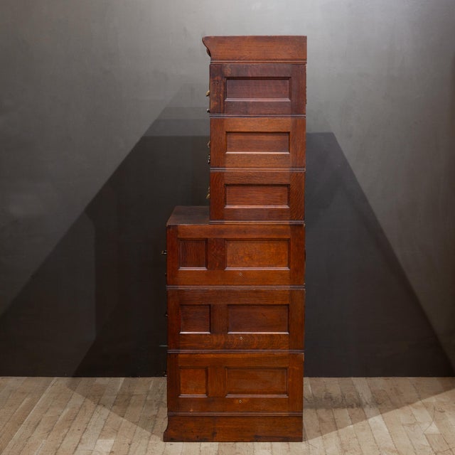 Monumental Mahogany Yawman and Erbe 15 Drawer Modular File Cabinet c.1910 For Sale - Image 15 of 18