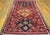 1930s Red Diamond Rustic Antique Persian Gabbeh Rug 4'10" X 9'6" Handknotted Wool Carpet For Sale - Image 4 of 5