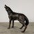 Life-Size Bronze Howling Wolf Sculpture, 35” H For Sale - Image 11 of 12
