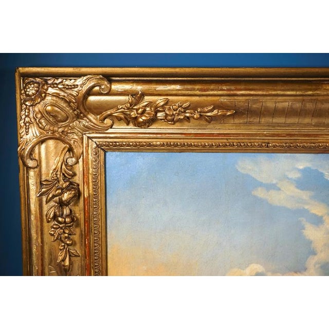 Edmund Mahlknecht, Break At The Mountain Lake, Austria, Mid-19th Century, Oil Painting, Framed For Sale - Image 6 of 9