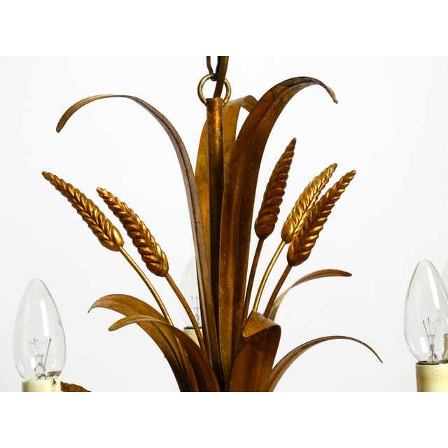 Vintage Gold-Plated Metal Chandelier from Hans Kögl, 1970s For Sale - Image 12 of 18