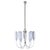 Mid-Century Modern Chandelier with 6 Opaline Glass Shades, 1950 For Sale - Image 10 of 10