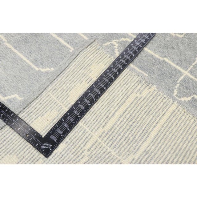 Early 21st Century Contemporary Gray Moroccan Style Rug - 06'05 X 10'00 For Sale - Image 5 of 9