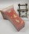 Hollywood Regency Vintage Red Tole Butterfly Vase Cachepot in Brass Rams Head Stand For Sale - Image 3 of 6
