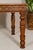 Large Dining Room Table with Carved Apron, Floral Motifs and Turned Legs For Sale - Image 4 of 12