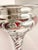 Sterling Silver and Red Glass Inlayed Art Nouveau Trumpet Vase For Sale In Pittsburgh - Image 6 of 12