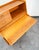 Brown Mid Century Danish Modern Secretary Desk Oak Leaf Bureau Denmark Drawers Vanity For Sale - Image 8 of 12